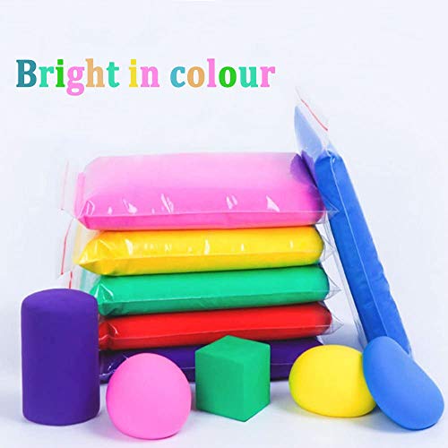 24 Colors Magic Air Dry Clay,Ultra Light Modeling Clay,Creative Art DIY Crafts Clay Dough with Tools as Great Present for Children Toy for Kids - Thumbnail 6