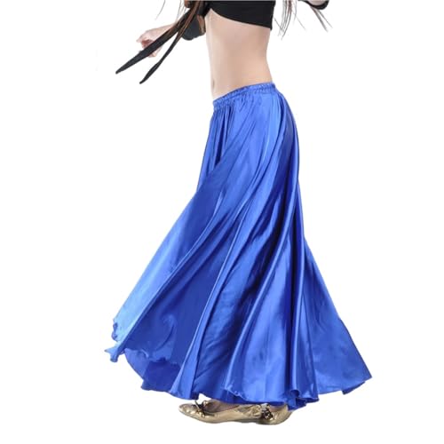 Jupe de danse du ventre en satin multicolore ample pour vos cours