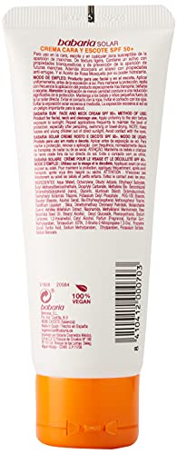Babaria - Crema Solar Facial SPF50+ UVA-UVB e Infrarrojos, Contiene Rosa Mosqueta, Antiarrugas y Antimanchas, para Uso… - Imagen 3