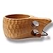 Mochiglory Nordic Style Handmade Kuksa Backpack Wooden Mug Cup for Camping Hiking Survival Teacup Bushcraft