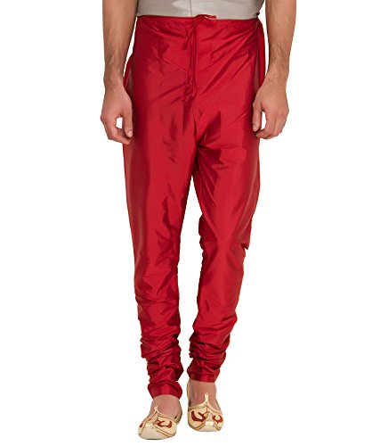 Royal KurtaMen's Maroon Ryan Silk Ready To Wear Dhoti