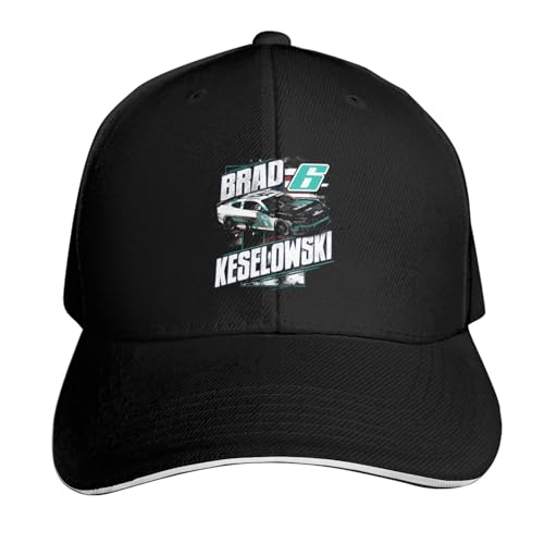 NTYCY Brad Keselowski 6 Baseball Cap Sports Beach Sun Classic Back Buckle Brim Adjustable Hat Travel