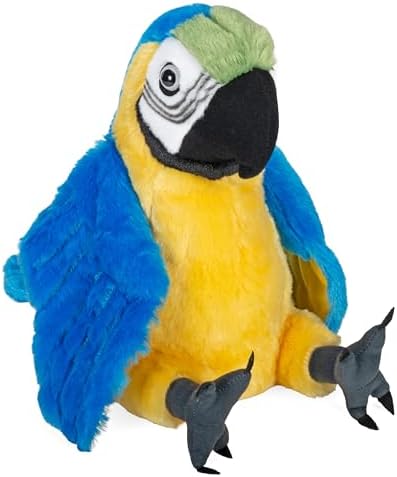 Wild Republic Plush Ck Macaw Parrot, Yellow (12-Inch)