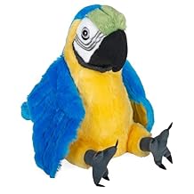 Wild Republic Macaw Parrot Plush, Stuffed Animal, Plush Toy, Gifts For Kids, Cuddlekins 12 Inches,Multi