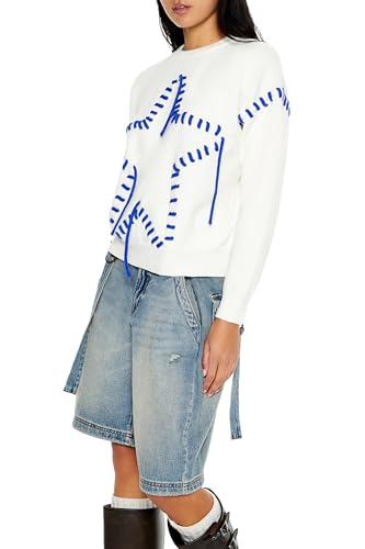 Forever 21 Women's Whipstitched Star Sweater4