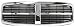 Evan-Fischer EVA17772021829 Grille Assembly Grill Plastic shell and insert Chrome with black