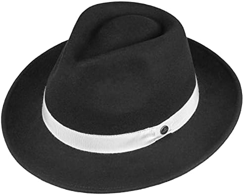 Bowlerhut Herren Schwarz - Klassischer Filzhut Für Gentleman