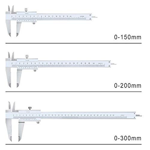 Calibrador Vernier de Acero Carbono 0-200mm miniatura 2