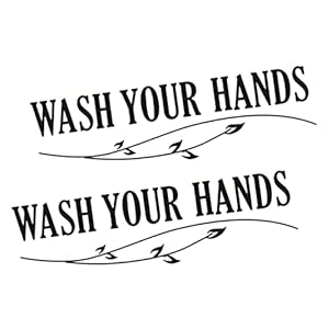 FIXOSHEE 2Stücke Hände Waschen Aufkleber