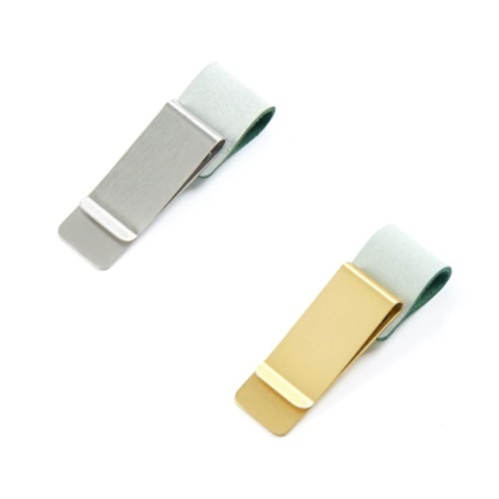 Mlyvax Leather Pen Holder Clip for Traveler Notebook Journals, Brass Bookmark Clips Book Pages Divider for School Stationery(32pcs,Brass)