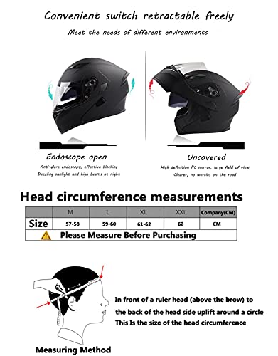 Casque moto Bluetooth taille 59-60cm avec système audio Mp3 - 7