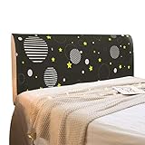 N / A Einfacher Cartoon Kopfteil Protector Staubschutz Stretch-Kopfteilbezug Abnehmbarer Staubschutz (Stil 8,(50-65)*200cm)