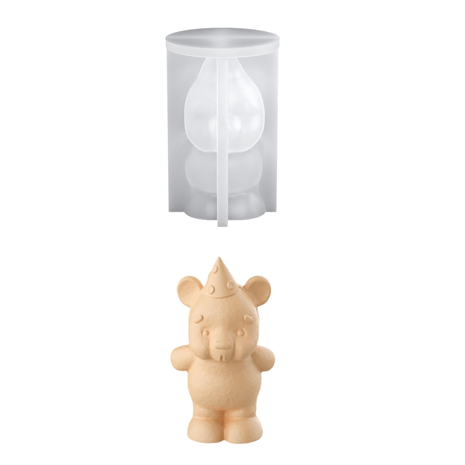 NVOQILIN Bear Silicone Molds Multipurpose Silicone for Resin Casting Soap Chocolate Cake Baking Tool Bear Shape