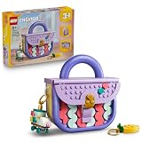 LEGO Creator 3-in-1-Set Modische Tasche mit Staufach - Modellbau mit 3 Bauoptionen: Handtasche, Koffer oder Schatulle - DIY Kinderzimmer Deko - Geschenk für Mädchen und Jungen ab 8 Jahren - 31391