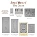 The Beadsmith Bead Board, Grey Flocked, 3 U-Shaped Channels, 6 Recessed Compartments, 9.5 x 13 inches, Design Boards for Creating Bracelets, Necklaces and Other Jewelry