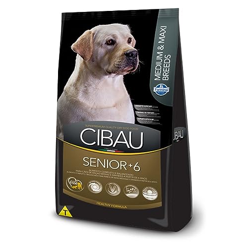 Ração Cibau Cães Sênior +6 Raças Médias e Grandes – 12kg