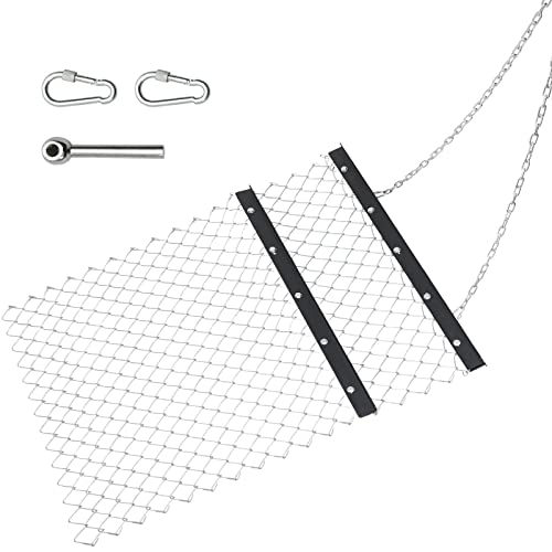 4 ft x 5 ft ATV Chain Harrow UTV Drag Grader Tractor Attachments for Farm and Garden Lawn