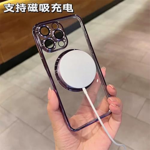 Coque magnétique avec support antichoc pour iPhone 14 Pro noir