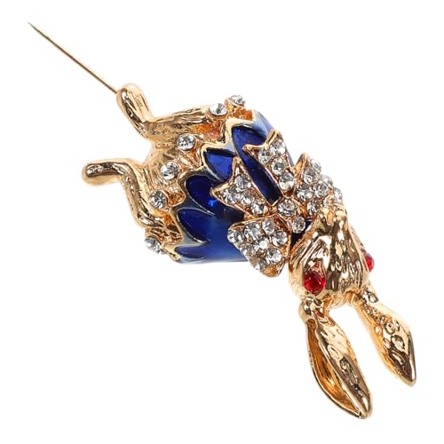 Broche nœud en strass élégante et grand charme scintillant pour femmes