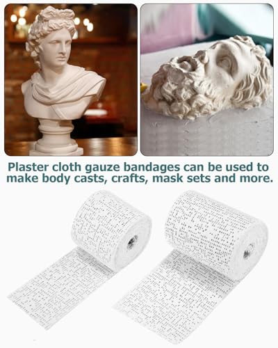 Gipsbinden Set für Babybauch Abdruck – 12 Rollen à 3 m x 5 cm –Babybauch Gipsbinden, Gipsrollen Gips Binden, Ideal zum Modellieren von Schwangerschaftsabdrücken, Basteln & DIY-Projekten