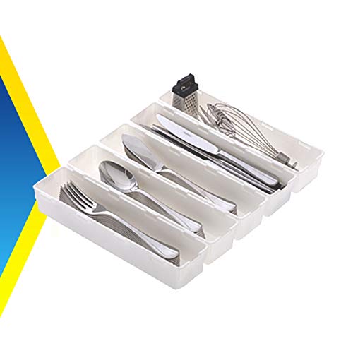 KIT COM 5 ORGANIZADOR MODULAR DE PLÁSTICO 26X6,5X4,5CM