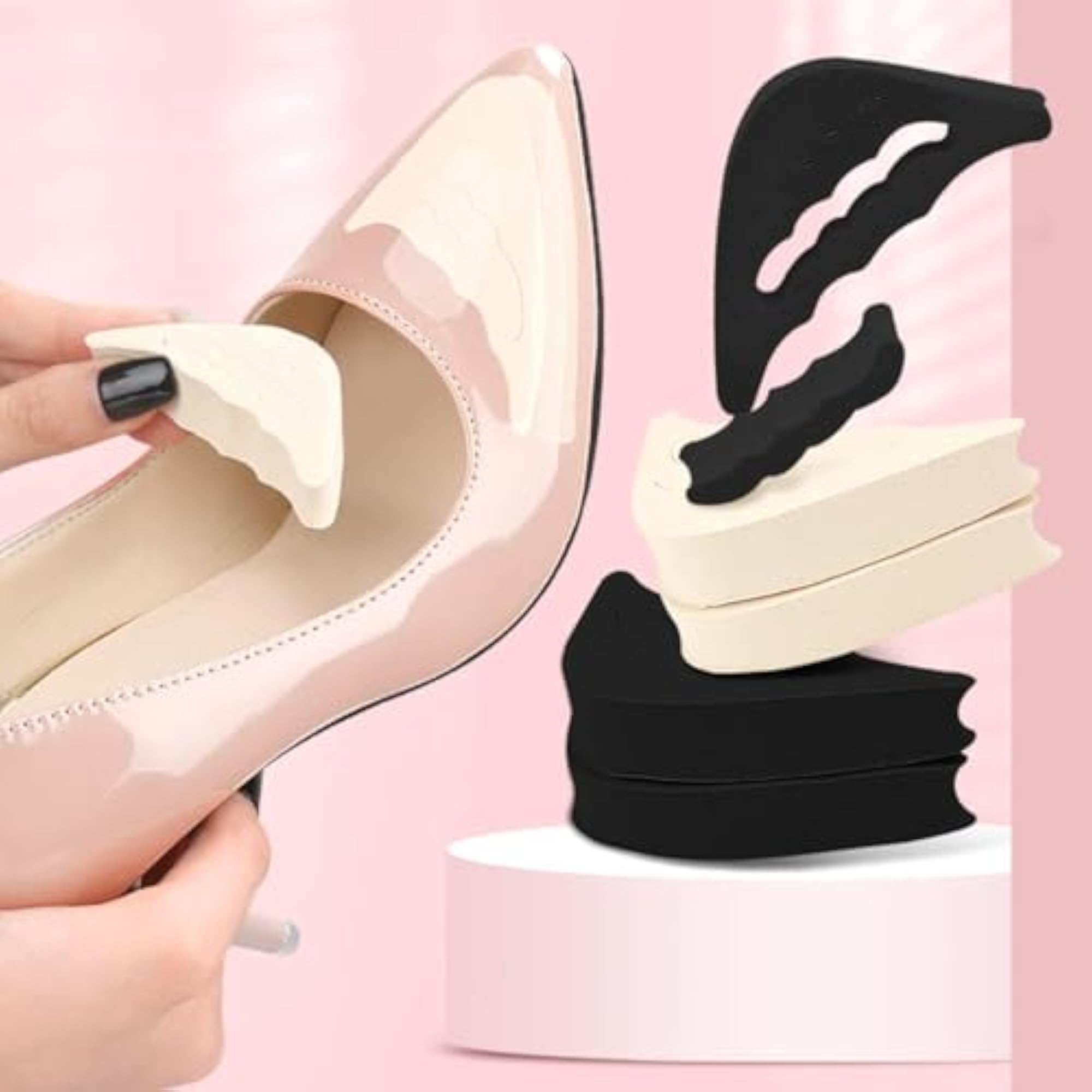 2xToe Filler Inserts Pad Adjustable Soft Toe Plug for Running