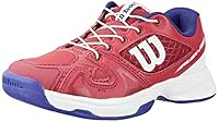 Wilson Mädchen Tennisschuhe, RUSH PRO JR QL, Pink/Weiß/Blau, 28, Für alle Bodenbeläge, Alle Spielertypen, WRS327900E105