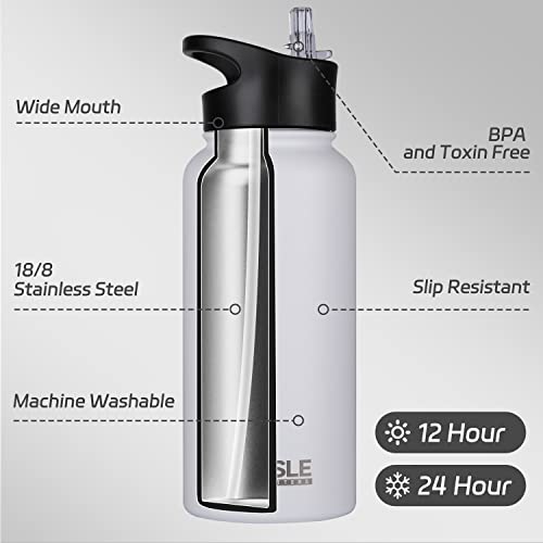 Hasle Outfitters ASIN 32 Oz Insulated Water Bottle Stainless Steel Double Walled Vacuum Sports Water Bottle thumb #1