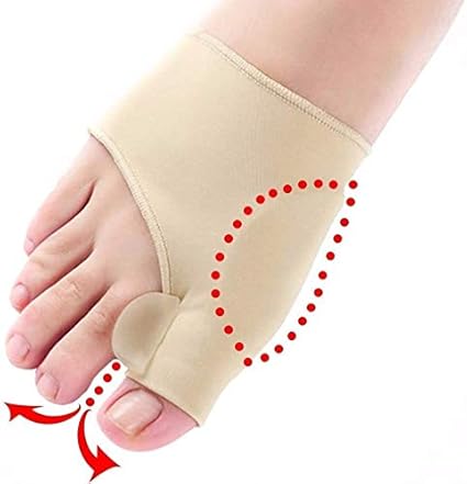 Cómodo y duradero For alisadores del dedo del pie, cómodo for el Protector suave enderezadora del dedo del pie de silicona del dedo del pie Separador for Corrector Pulgar Valgus Órtesis de dedo del pi