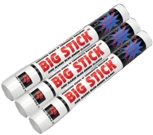 The Chimney Shop Big Stick Kwik-Shot Soot Stopper and Creosote Remover - 3 Pack