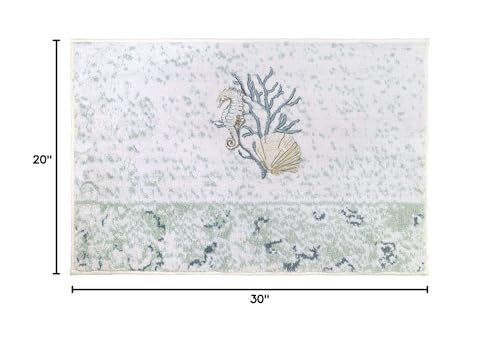 Avanti Linens - Bath Mat, Cotton Bathroom Rug, Sea Inspired Home Decor (Coastal Terrazo Collection, 20" x 30") - Image 3