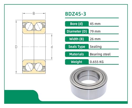 Roulement de roue BDZ45-3 pour moyeu de voiture haute performance - 4