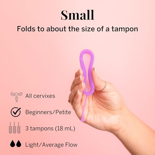 Image of Pixie Menstrual Disc for Feminine Care - Ranked 1 for Best Tampon Alternative Period Disc - 100% Medical-Grade Silicone - Removes Like a Tampon - Wear 12 Hours - Capacity of 3 Tampons (Small)
