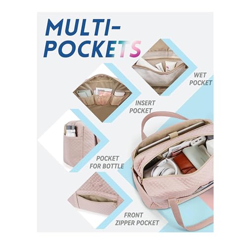 RIGHT AWAY Travel Duffle Bag Quilted Weekender Overnight Bag for Women4