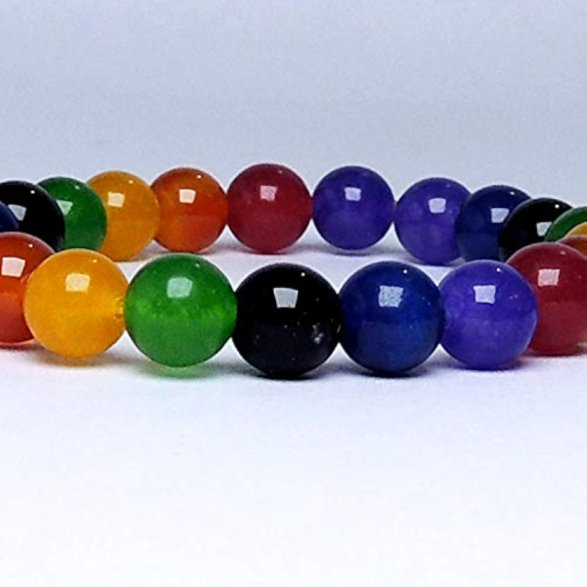 Natural Energized Seven Chakra Bead Bracelet for Unisex