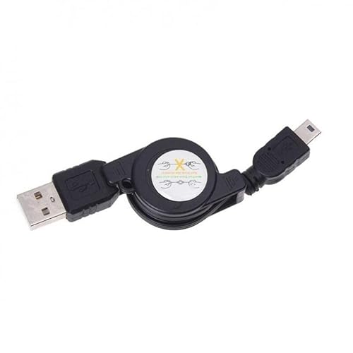Accessorychoice Usb Cable Retractable Mini-Usb Charger Power Cord Compatible With Blackberry Curve 8310 - Curve 8320 - Curve 8330 - Curve 8350I - Black Ac-Ac26835B2X-40 0 #TOP1