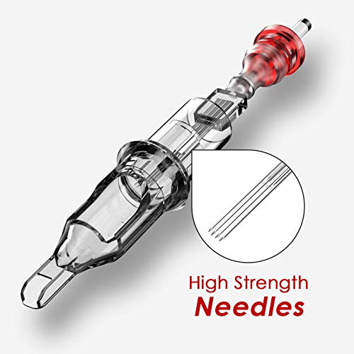 Image of Wormhole Tattoo Cartridge Needles 13M1 Tattoo Cartridges Disposable 20PCS Tattoo Needle Cartridge Tattoo Needles Cartridge Needles Standard Stack Magnum for Tattoo Pen Tattoo Supplies 1013M1