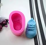 Bastelschachtel Silikonform Babyschuh, Silikon, Flexibel, Wiederverwendbar