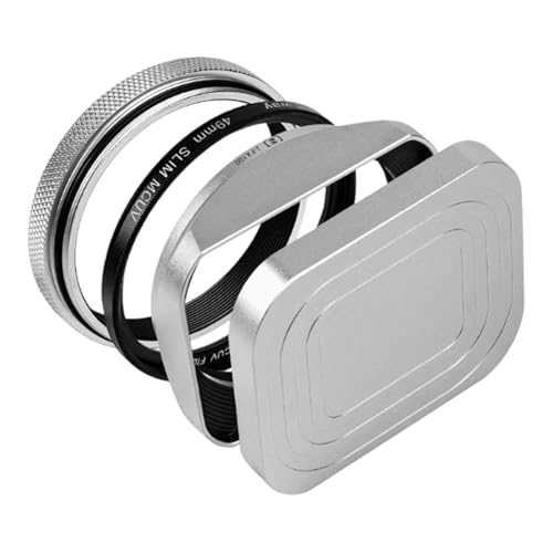 Adaptador de filtro para vídeo exterior con parasol cuadrado para X100VI y X100V