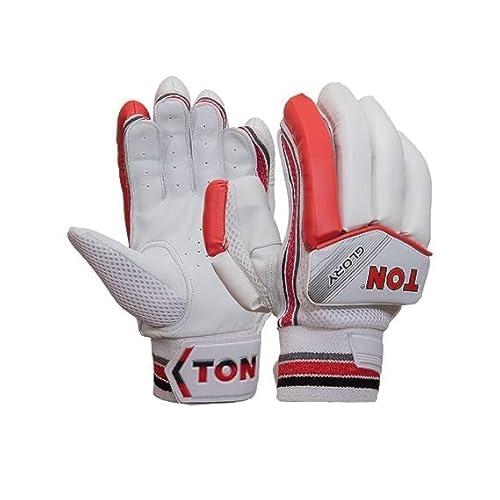 SS TON Glory Cricket Batting Gloves | Multicolor | Size: Mens | for Left-Hand Batsman
