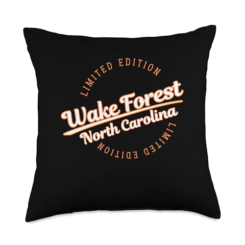Retro Athletic Wake Forest NC Apparel Throw Pillow