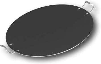 Casa D'Or Mega Tawa 51cm Large Tawa with Double Handles Heavy Duty Crepe Roti Dosa Chapati Tava Frying Paratha Naan Flatbread