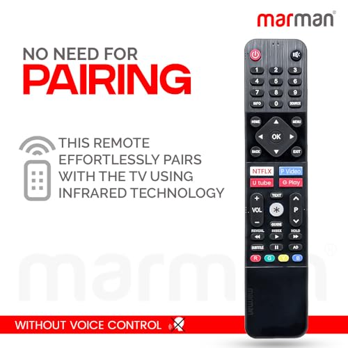 Image of marman Compatible with Lloyd Android Tv Remote for Smart 4K LCD LED UHD Full HD OLED TV Without Google Assistant Streaming with Apps - Make Sure Existing Controller Replicate As Similar Model