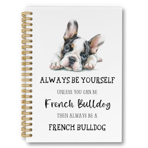 Carnet à spirales bouledogue français pour noter vos idées au bureau