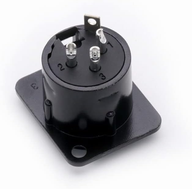 10ピースXLR 3極ニッケルメッキ雄ソケットメスオーディオジャックパネルマウントソケットシャーシXLRマイクマイクワイヤーコネクタ