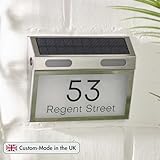 HOUSE SIGNS DIRECT - House Numbers Plaques With Solar Light House Signs Door Number For Wall With Light Name Plaques For Outside - Image 6