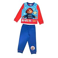 Paddington, Boys Bear Pyjamas, 2 Piece Set I've Had The Most Amazing Day!, Red/Blue Age 18-24 Months