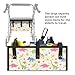 Noprintge Rollator Basket Walker Under Seat Rollator Bag Walker Accessories Detachable Walker Organizer Storage Pouch Drive Walker Tray Reusable Rollator Accessories, Cartoon Dinosaur