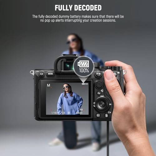 Image of NEEWER D Tap to NP-FZ100 Dummy Battery with Cable for V Mount Battery, Stable Continuous Power Supply for Sony ZV-E1 A1 A7 III A7 IV A7C II R III IV V A7S III A9 II A6600 A6700 FX3 FX30, VP-FZ100