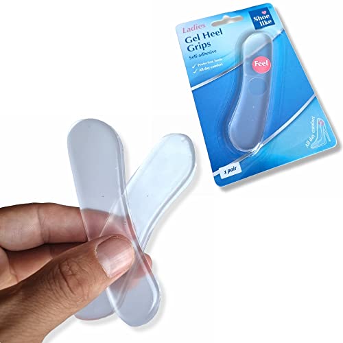 Antevia - Paar Fersenpolster für Damenschuhe, hohe Ferse, aus Silikongel, rutschfest und selbstklebend, Größe 41 - 48 | mehr als 10 Modelle (Shoe Like High Heel) Cover